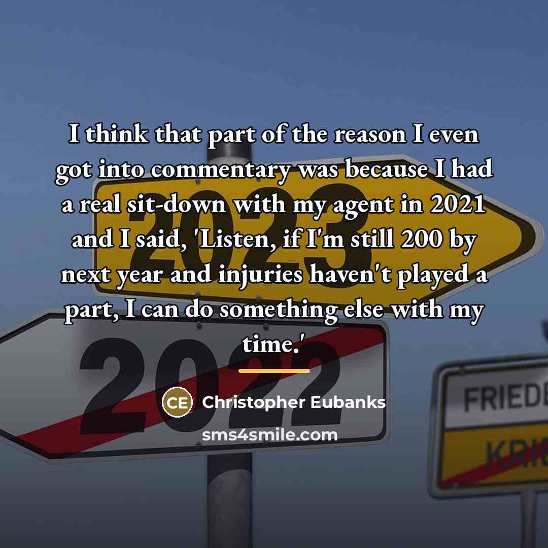 “I think that part of the reason I even got…” quote by Christopher Eubanks