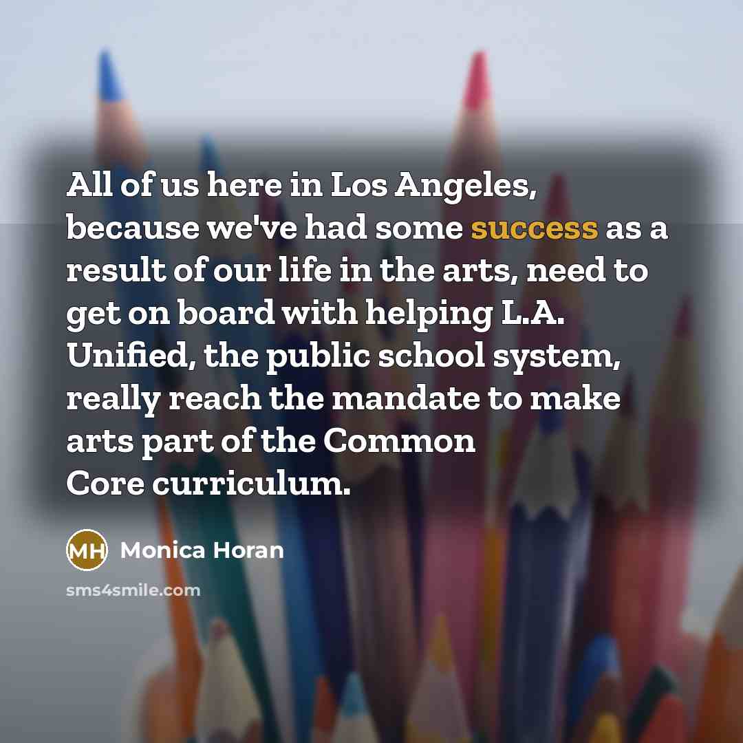 “All of us here in Los Angeles, because we've had…” quote by Monica Horan