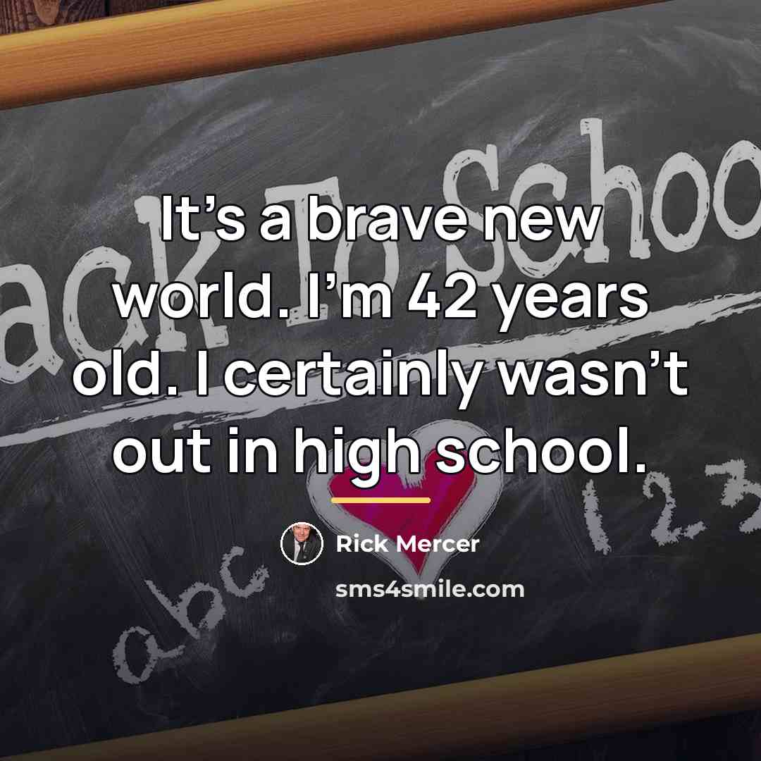 “It's a brave new world. I'm 42 years old. I…” quote by Rick Mercer