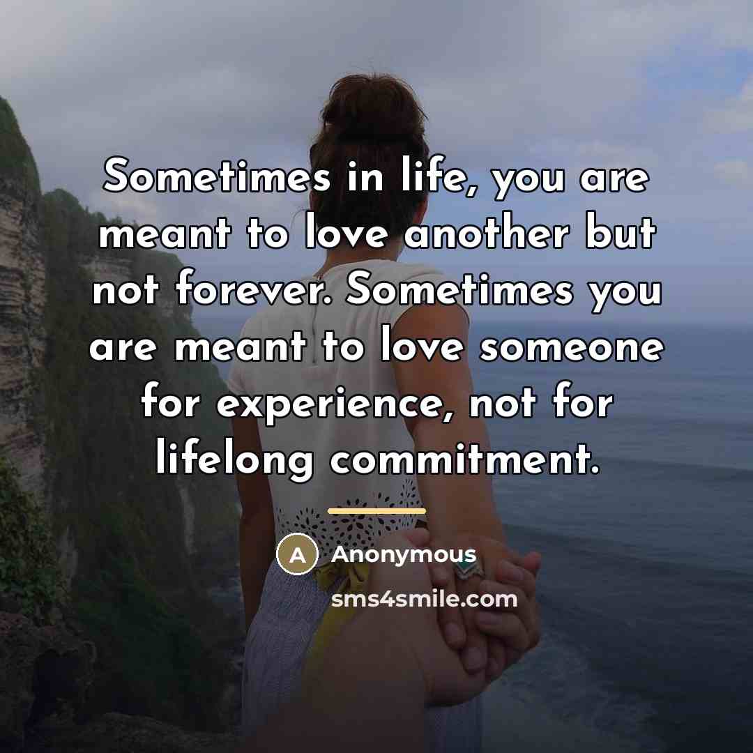 “Sometimes in life, you are meant to love another but…” quote by Anonymous