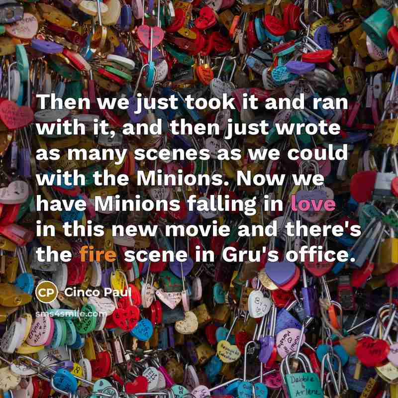 “Then we just took it and ran with it, and…” quote by Cinco Paul