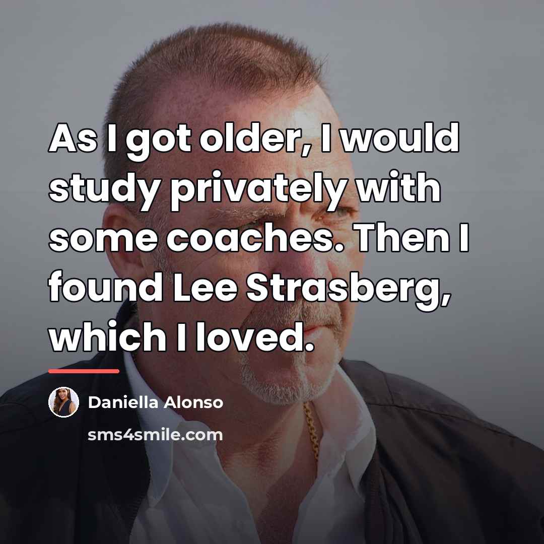 “As I got older, I would study privately with some…” quote by Daniella Alonso
