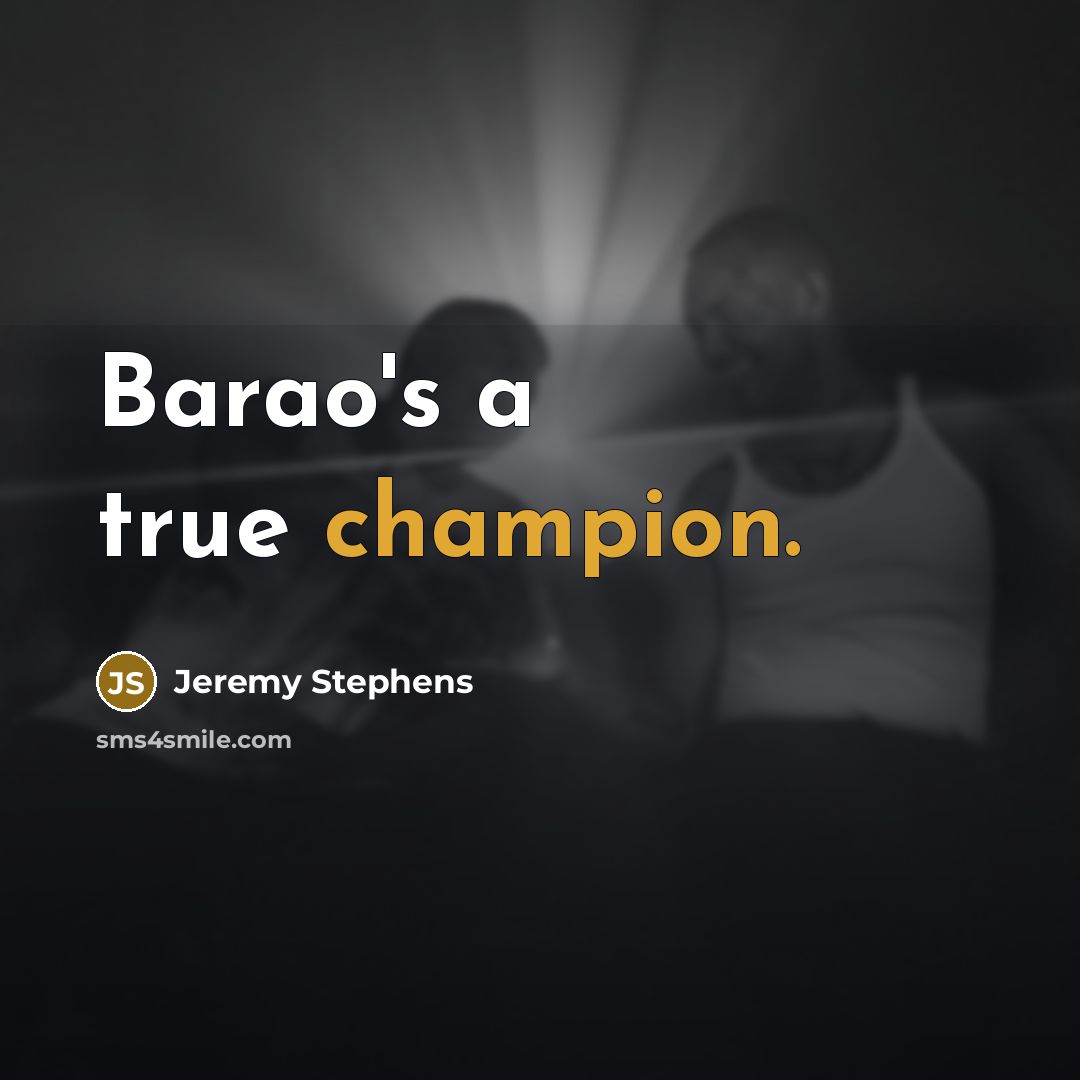 “Barao's a true champion.…” quote by Jeremy Stephens