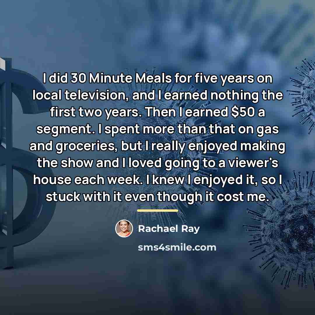 “I did 30 Minute Meals for five years on local…” quote by Rachael Ray