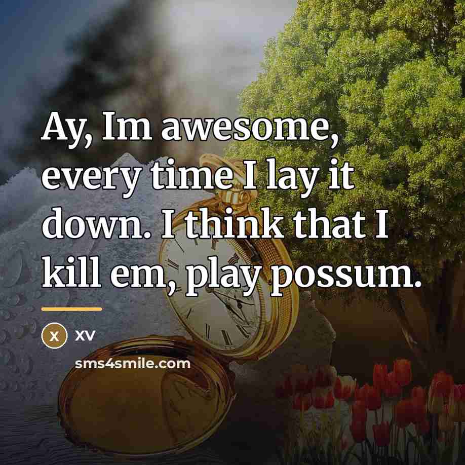 “Ay, Im awesome, every time I lay it down. I…” quote by XV