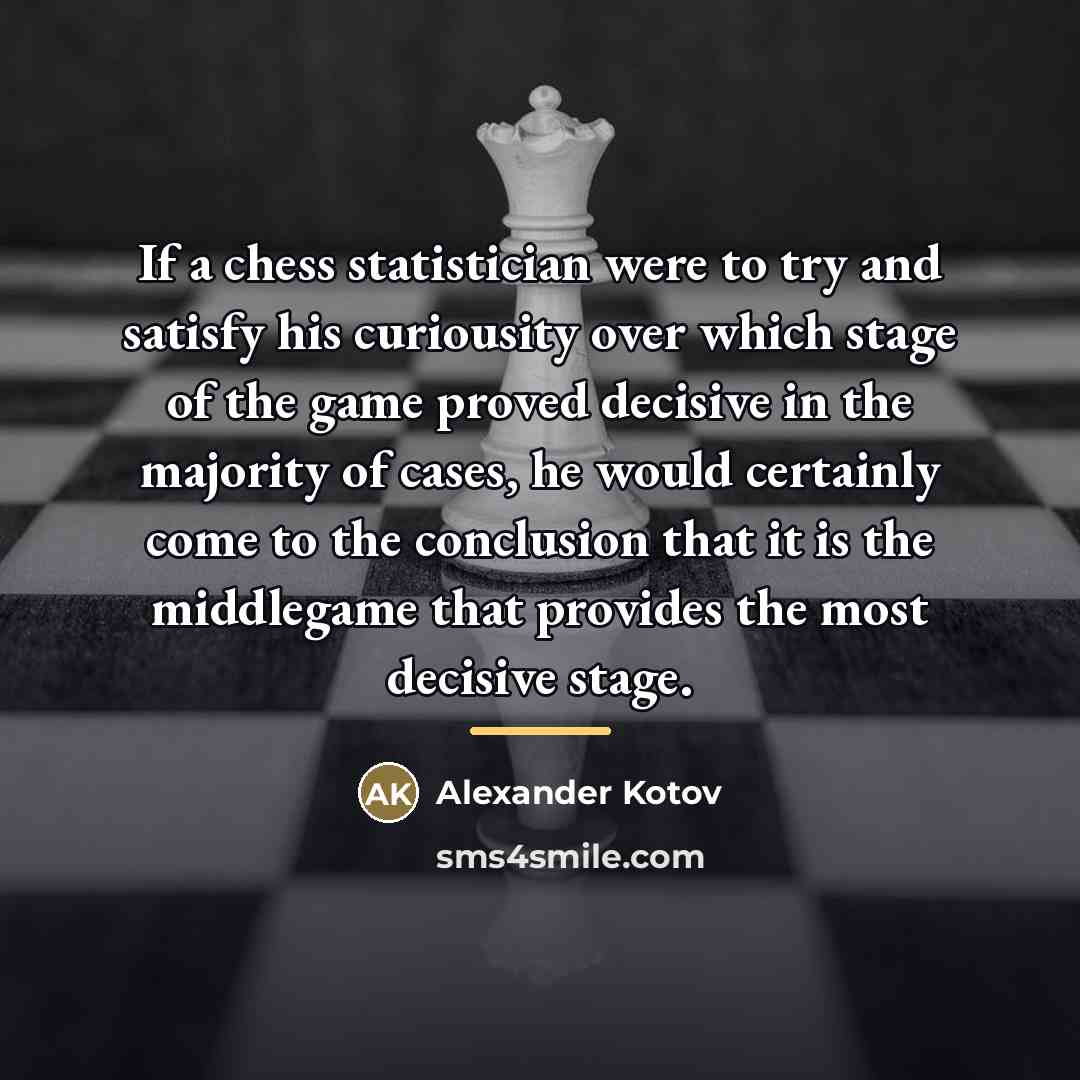 “If a chess statistician were to try and satisfy his…” quote by Alexander Kotov