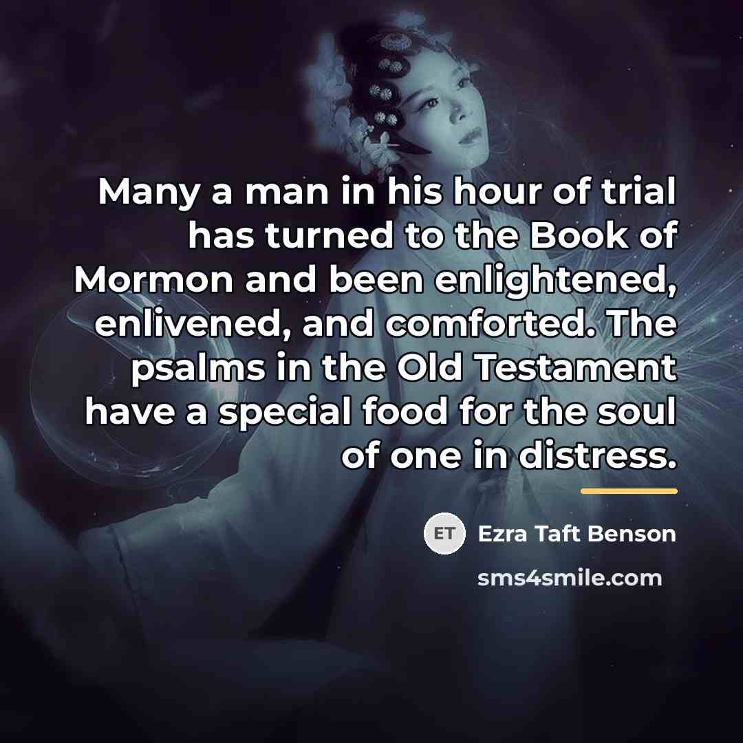 “Many a man in his hour of trial has turned…” quote by Ezra Taft Benson