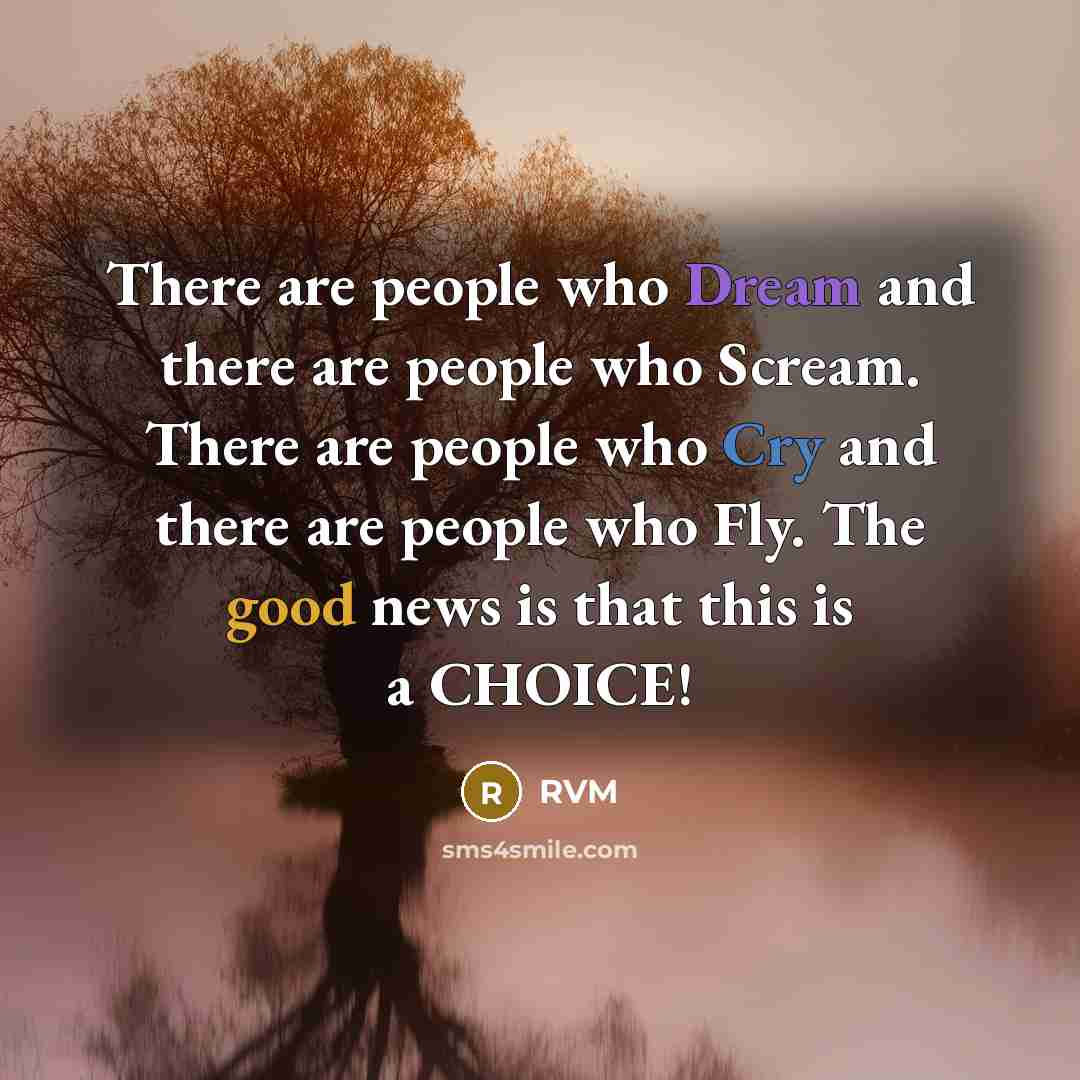“There are people who Dream and there are people who…” quote by RVM