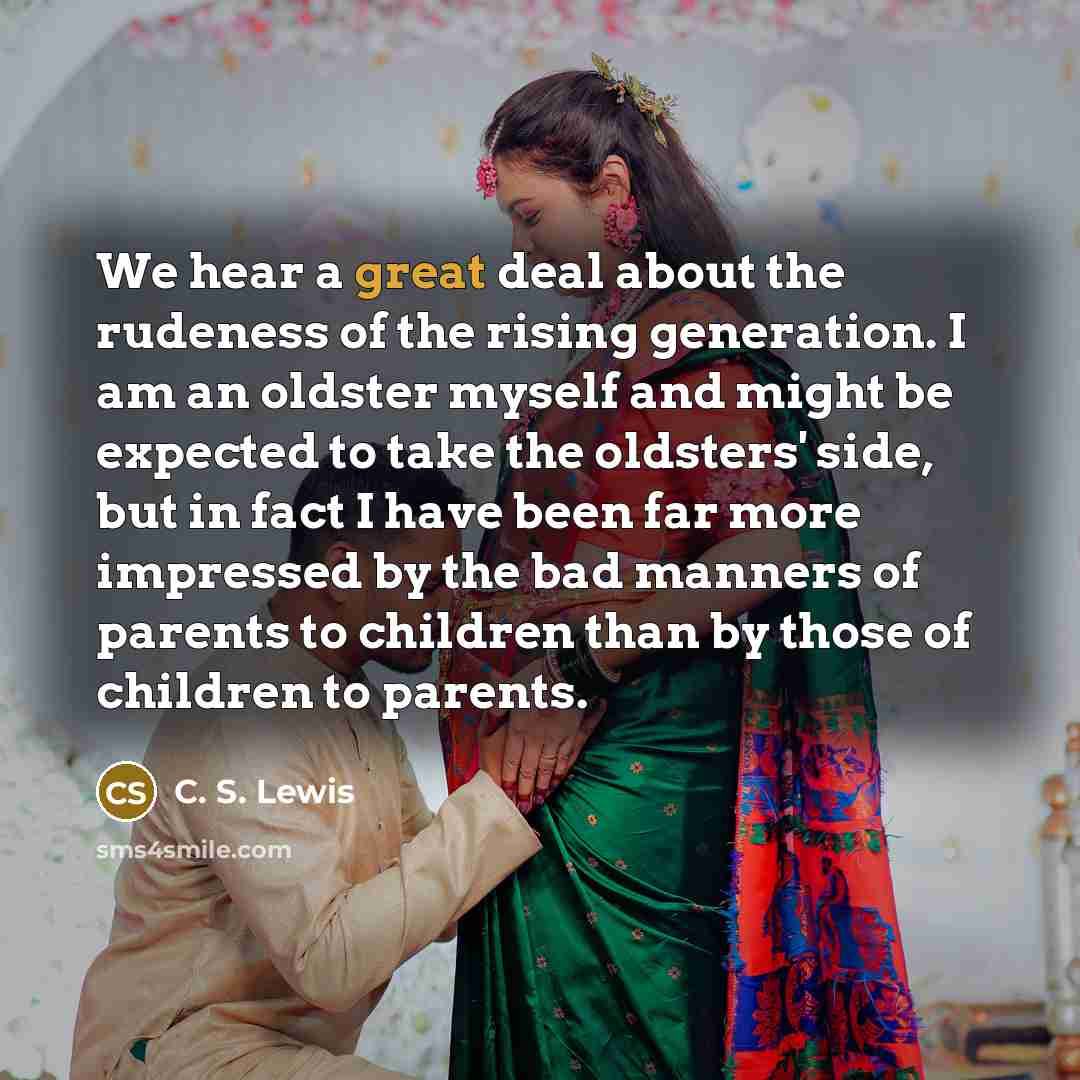 “We hear a great deal about the rudeness of the…” quote by C. S. Lewis