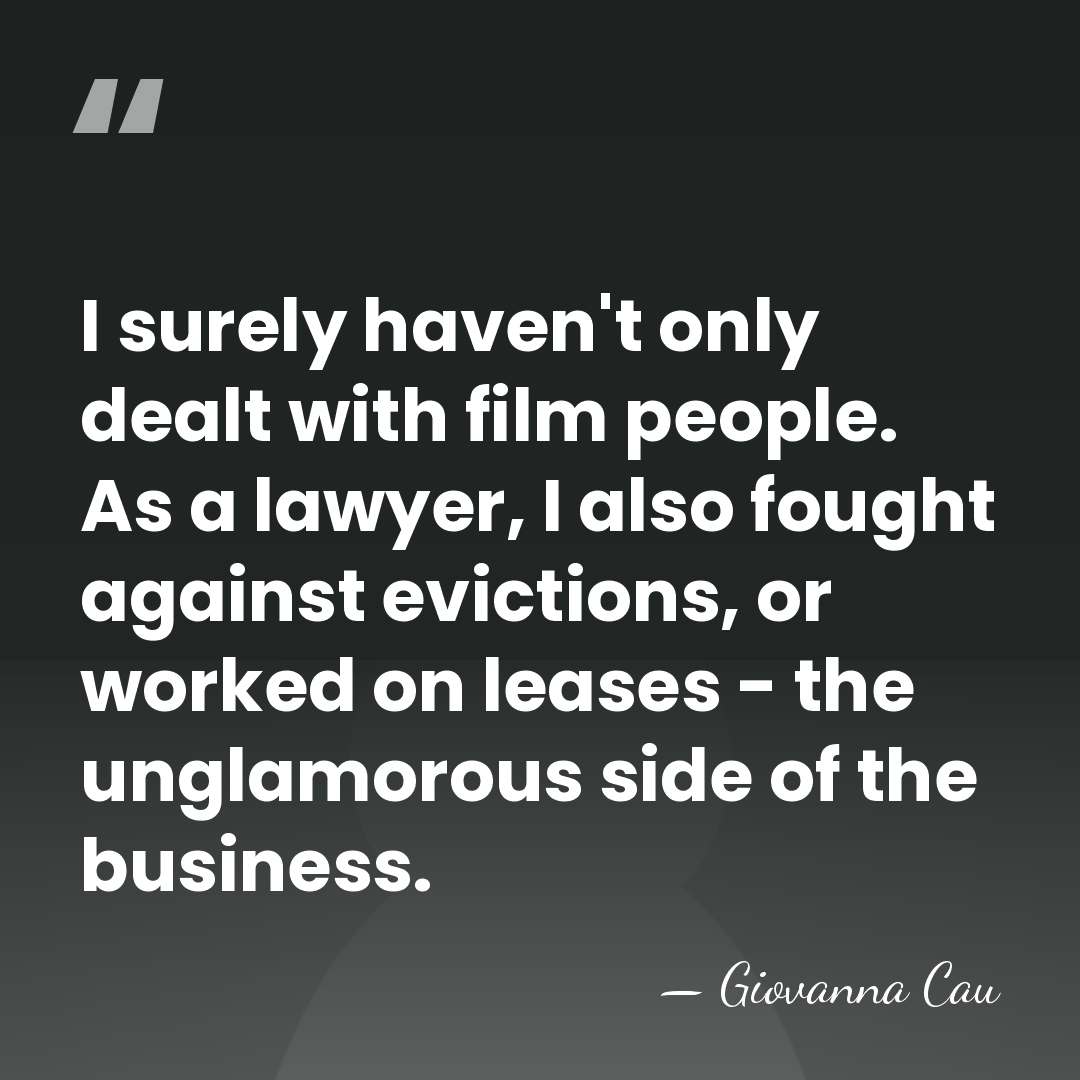 I surely haven't only dealt with film people. As a lawyer, I&hellip; - Giovanna Cau