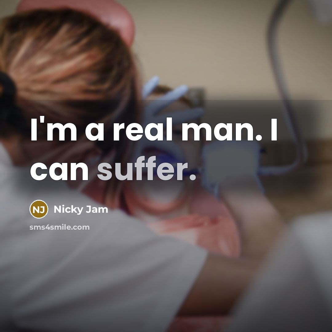 “I'm a real man. I can suffer.…” quote by Nicky Jam