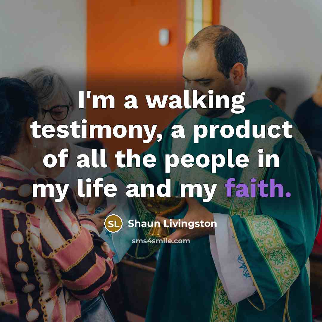 “I'm a walking testimony, a product of all the people…” quote by Shaun Livingston