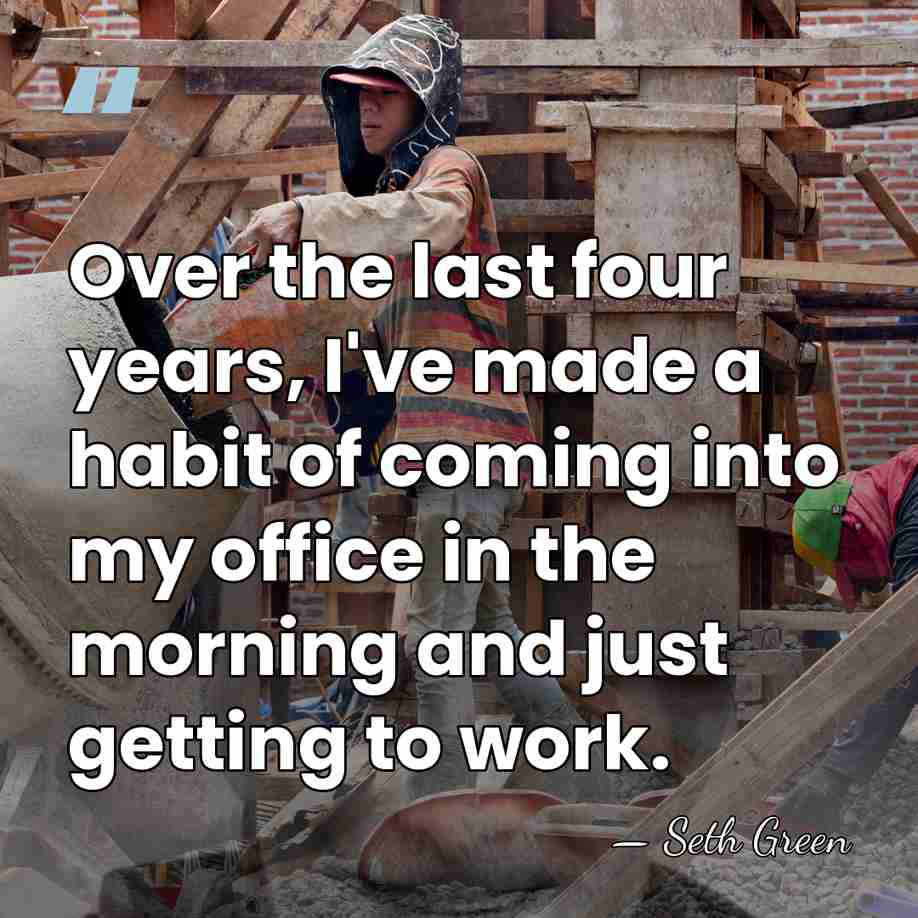 Over the last four years, I've made a habit of coming into&hellip; - Seth Green
