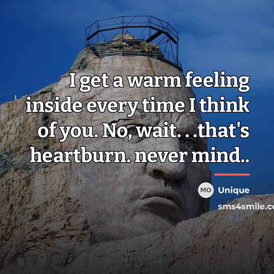 “I get a warm feeling inside every time I think…” quote by Unique