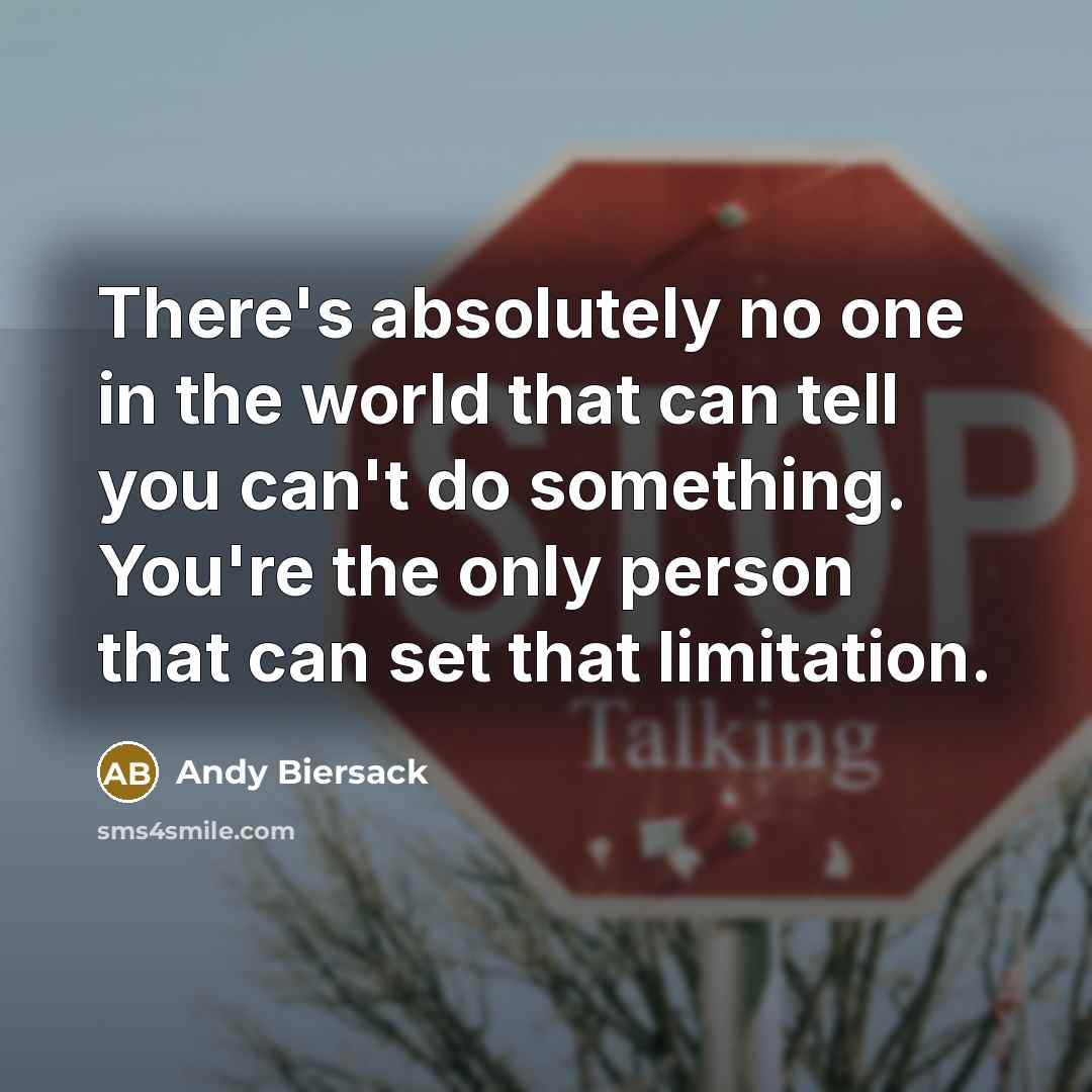 “There's absolutely no one in the world that can tell…” quote by Andy Biersack