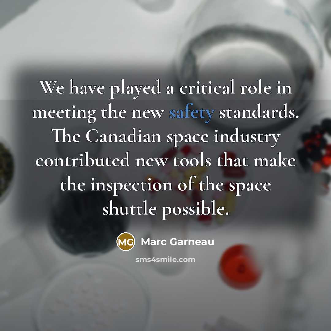 “We have played a critical role in meeting the new…” quote by Marc Garneau