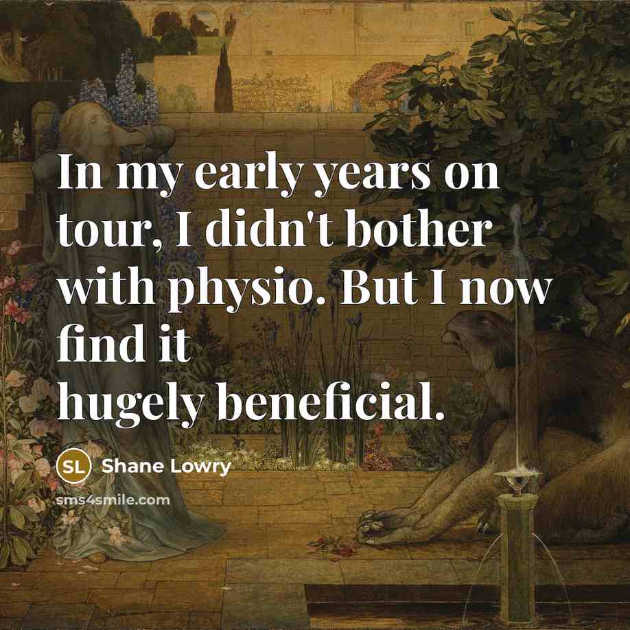 “In my early years on tour, I didn't bother with…” quote by Shane Lowry