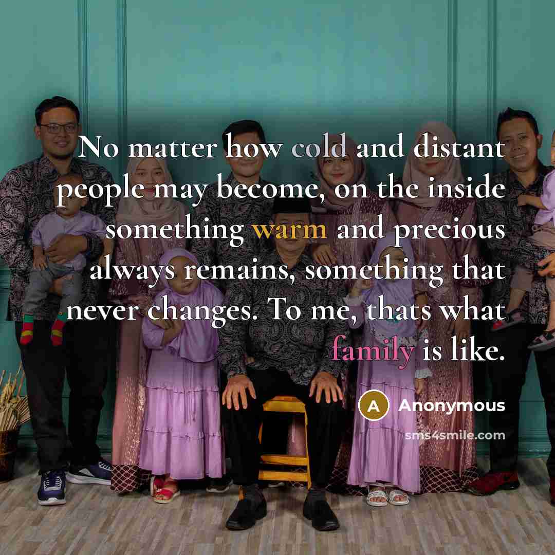 “No matter how cold and distant people may become, on…” quote by Anonymous