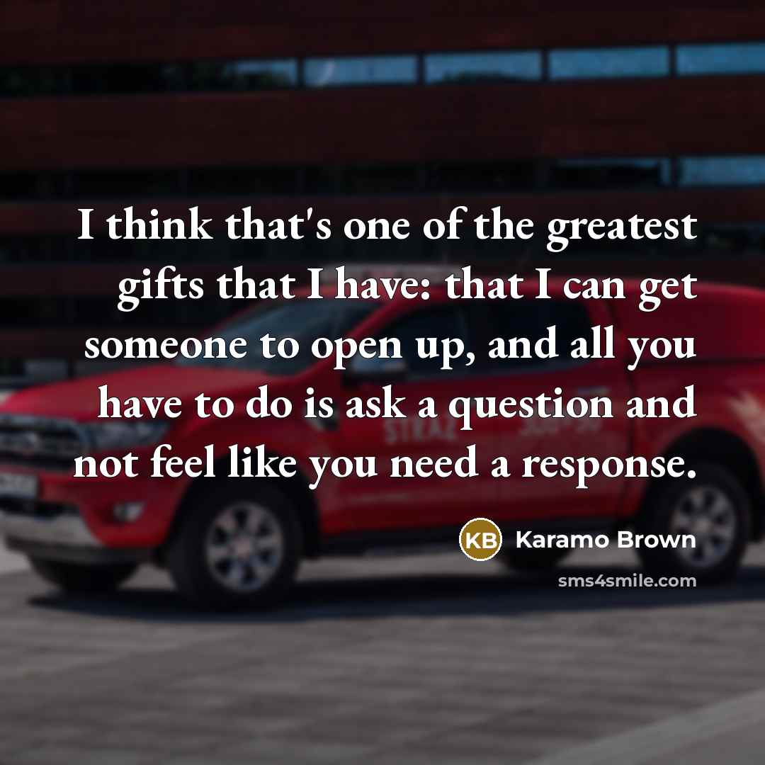 “I think that's one of the greatest gifts that I…” quote by Karamo Brown
