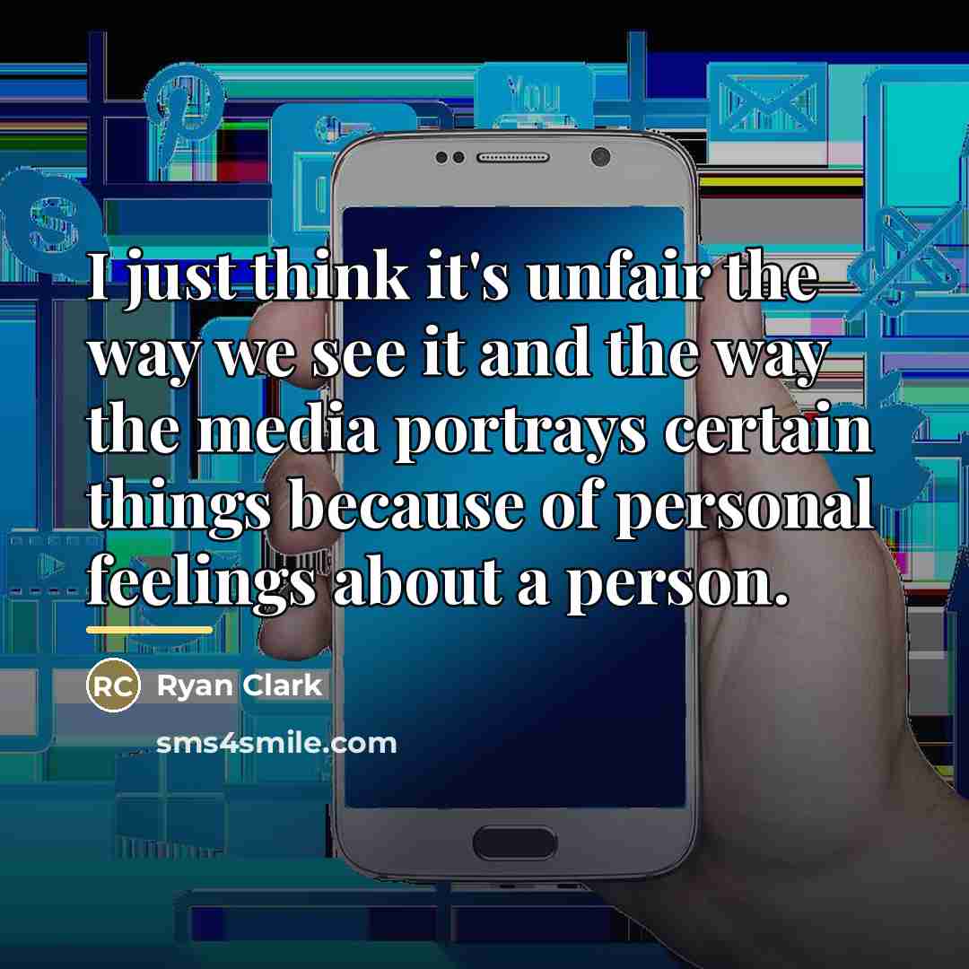 “I just think it's unfair the way we see it…” quote by Ryan Clark