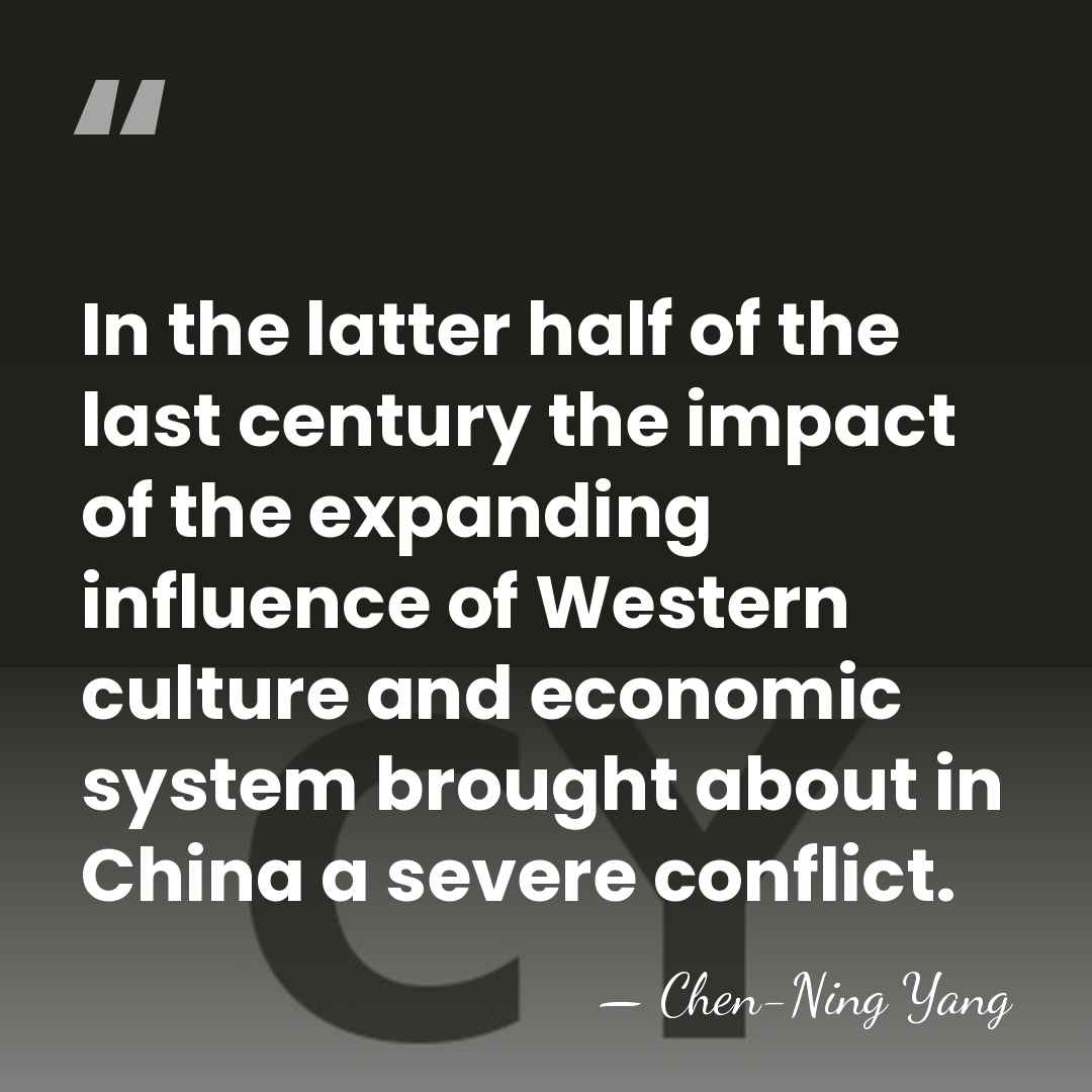 In the latter half of the last century the impact of the&hellip; - Chen-Ning Yang