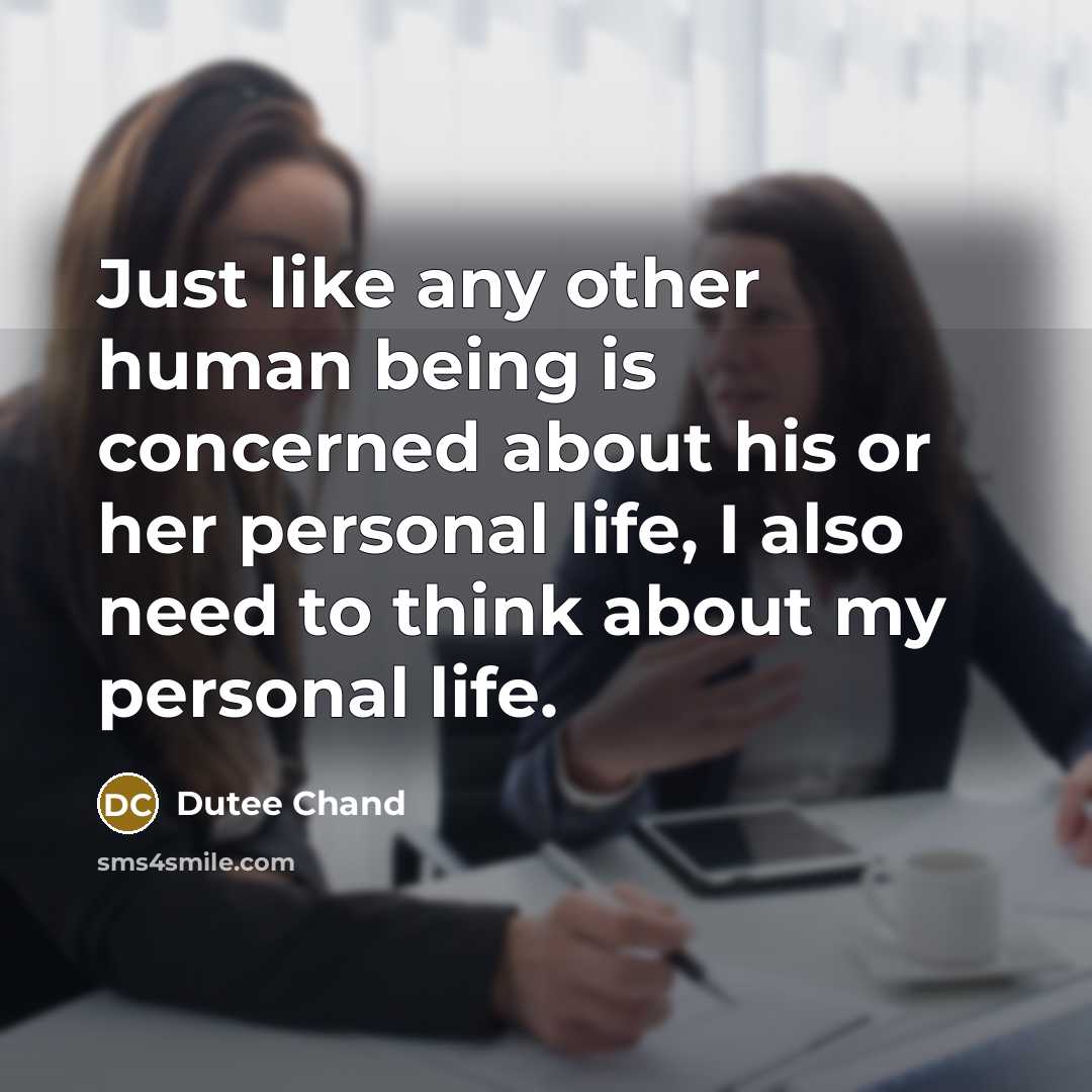 “Just like any other human being is concerned about his…” quote by Dutee Chand
