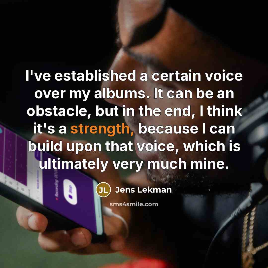 “I've established a certain voice over my albums. It can…” quote by Jens Lekman