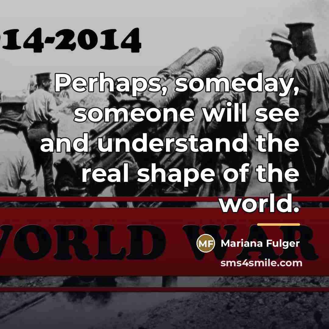 “Perhaps, someday, someone will see and understand the real shape…” quote by Mariana Fulger
