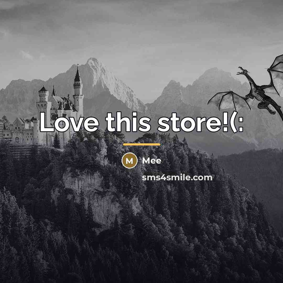 “Love this store!(:…” quote by Mee