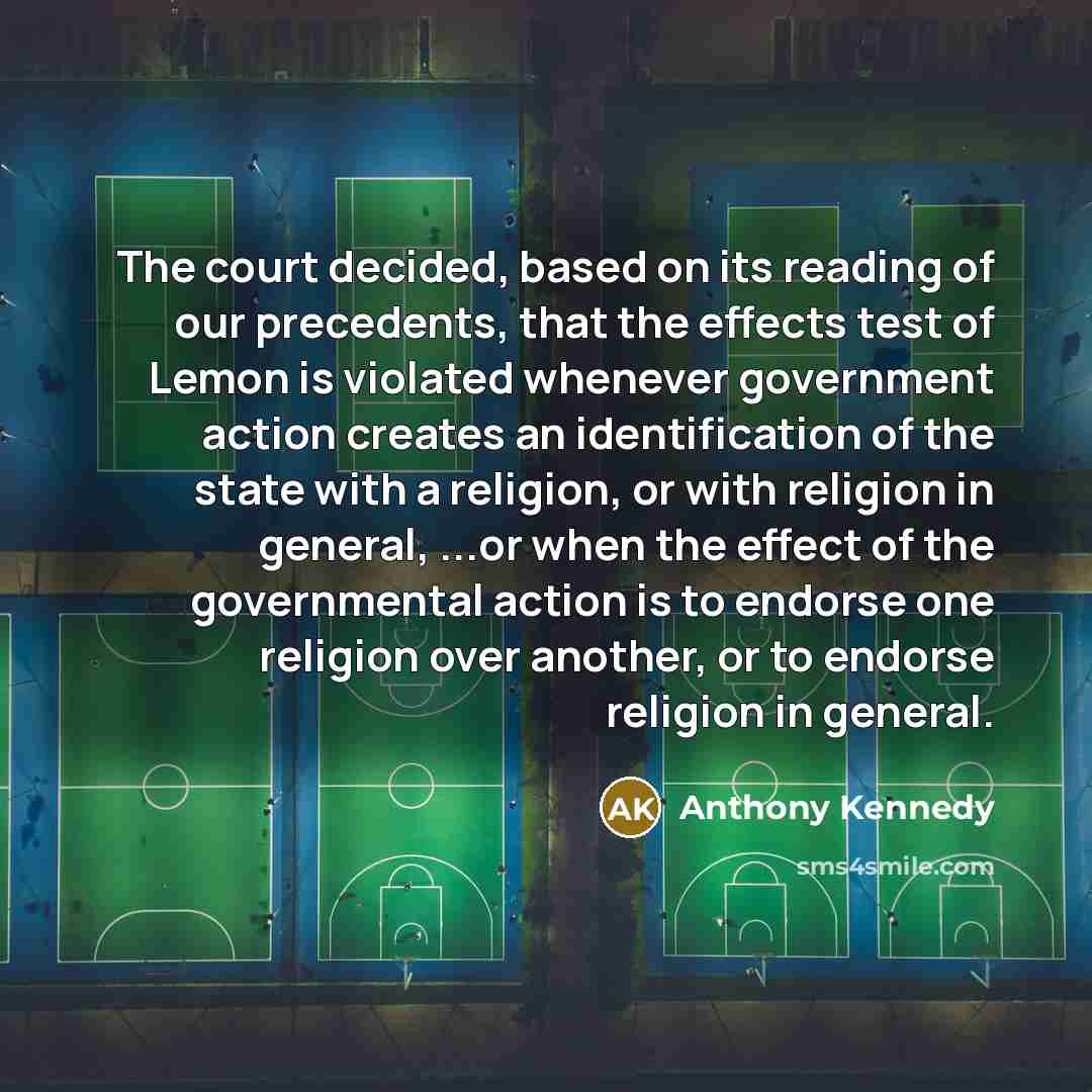 “The court decided, based on its reading of our precedents,…” quote by Anthony Kennedy