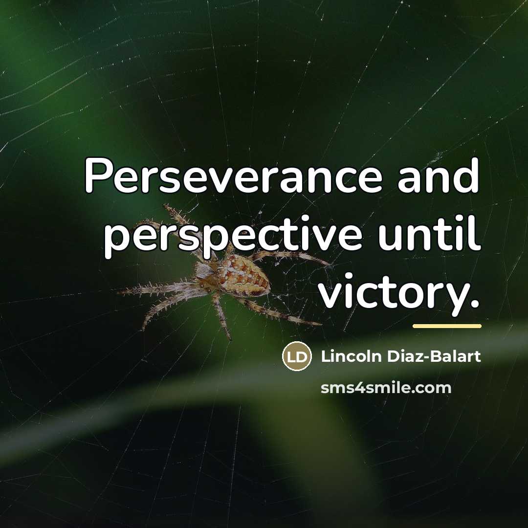 “Perseverance and perspective until victory.…” quote by Lincoln Diaz-Balart