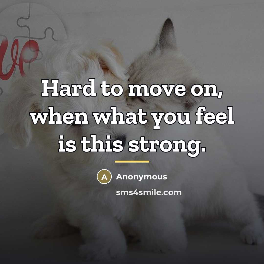 “Hard to move on, when what you feel is this…” quote by Anonymous