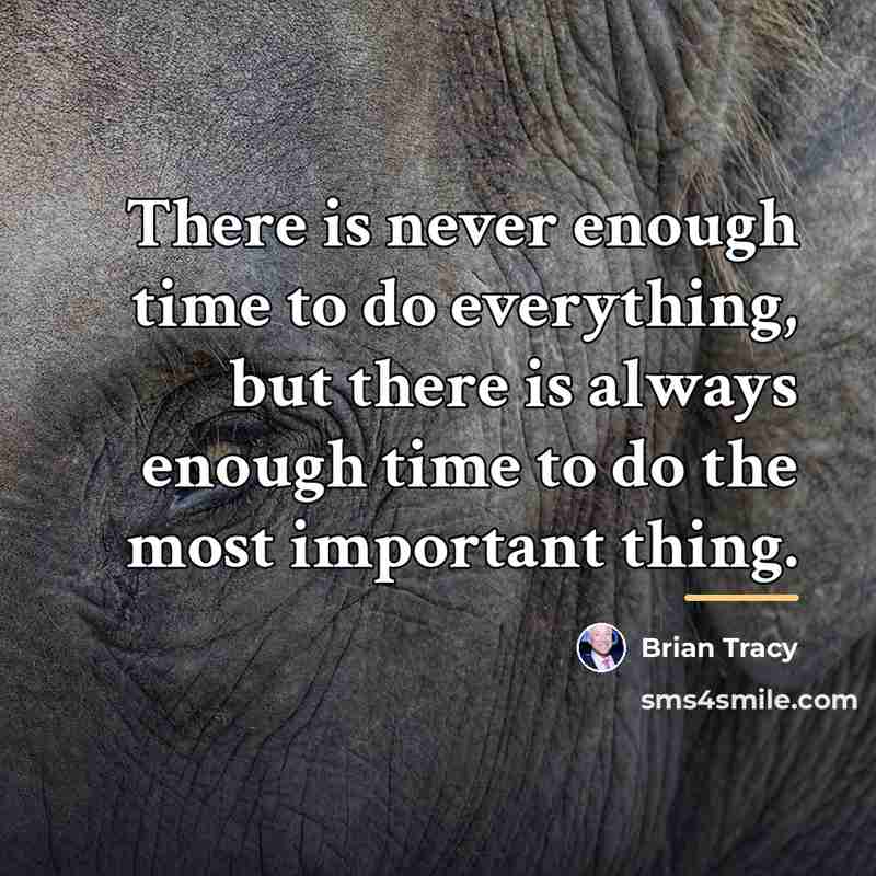 “There is never enough time to do everything, but there…” quote by Brian Tracy