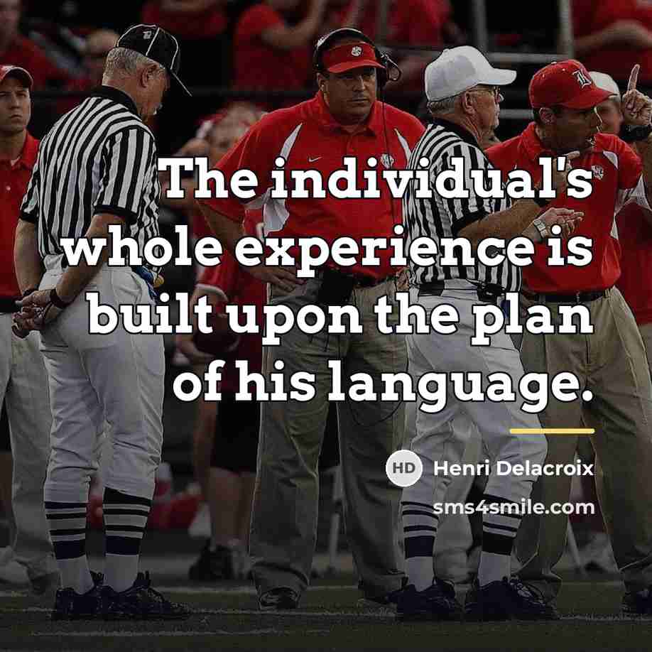 “The individual's whole experience is built upon the plan of…” quote by Henri Delacroix