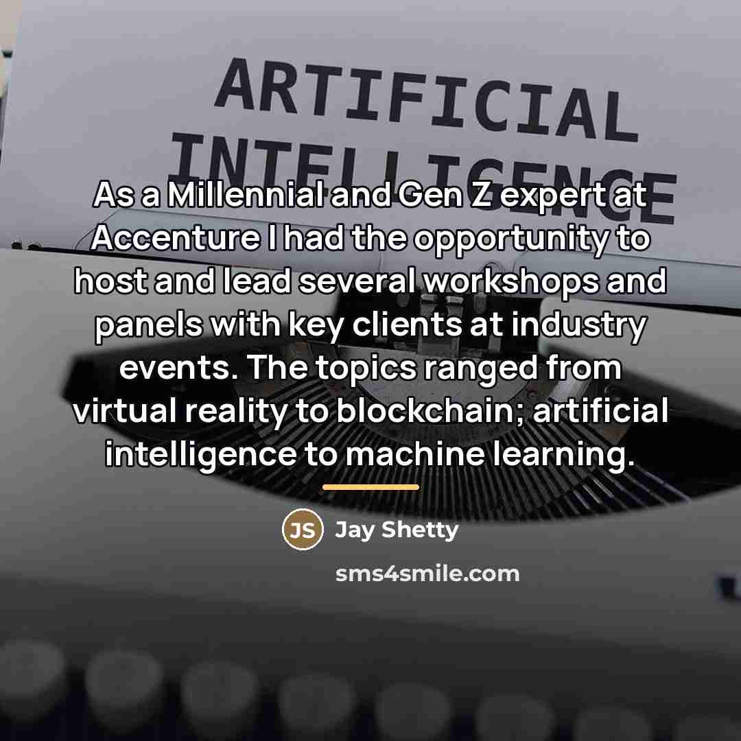 “As a Millennial and Gen Z expert at Accenture I…” quote by Jay Shetty