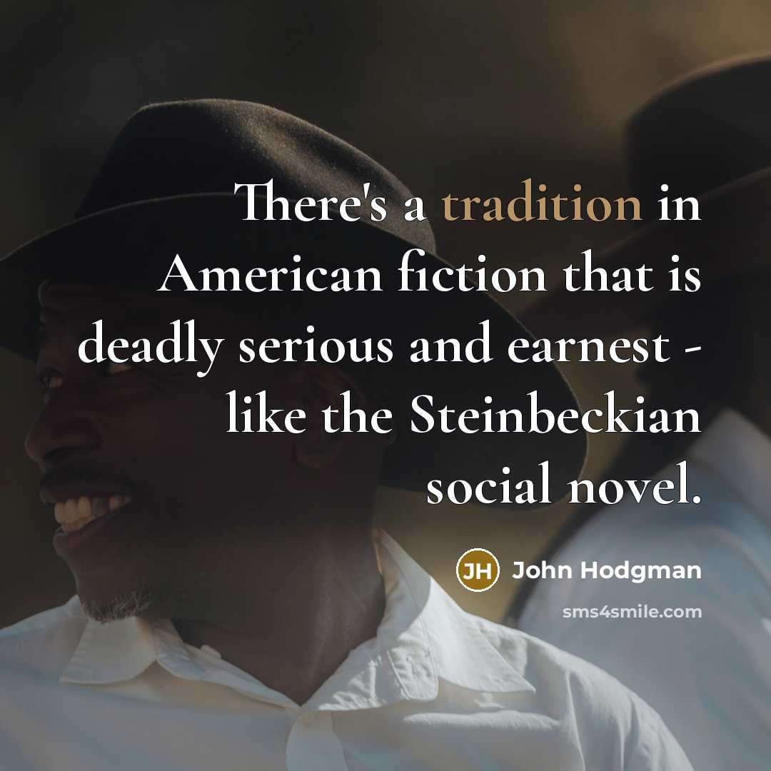 “There's a tradition in American fiction that is deadly serious…” quote by John Hodgman