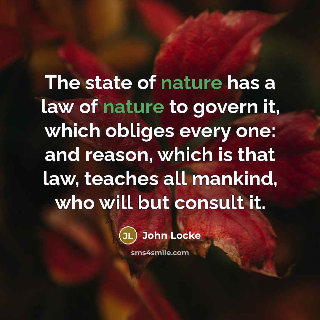 “The state of nature has a law of nature to…” quote by John Locke