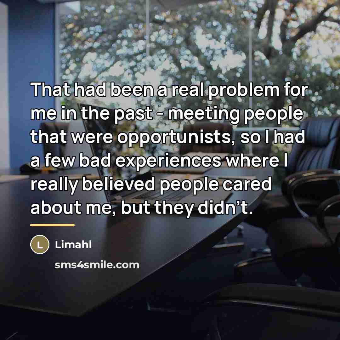 “That had been a real problem for me in the…” quote by Limahl