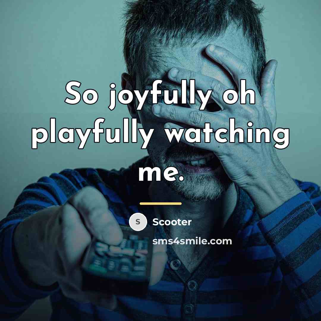 “So joyfully oh playfully watching me.…” quote by Scooter