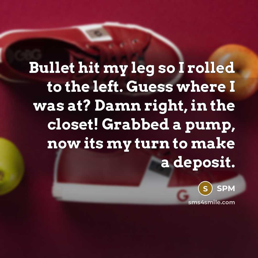 “Bullet hit my leg so I rolled to the left.…” quote by SPM