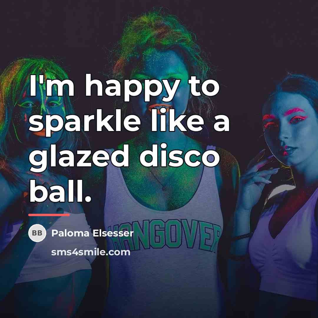 “I'm happy to sparkle like a glazed disco ball.…” quote by Paloma Elsesser