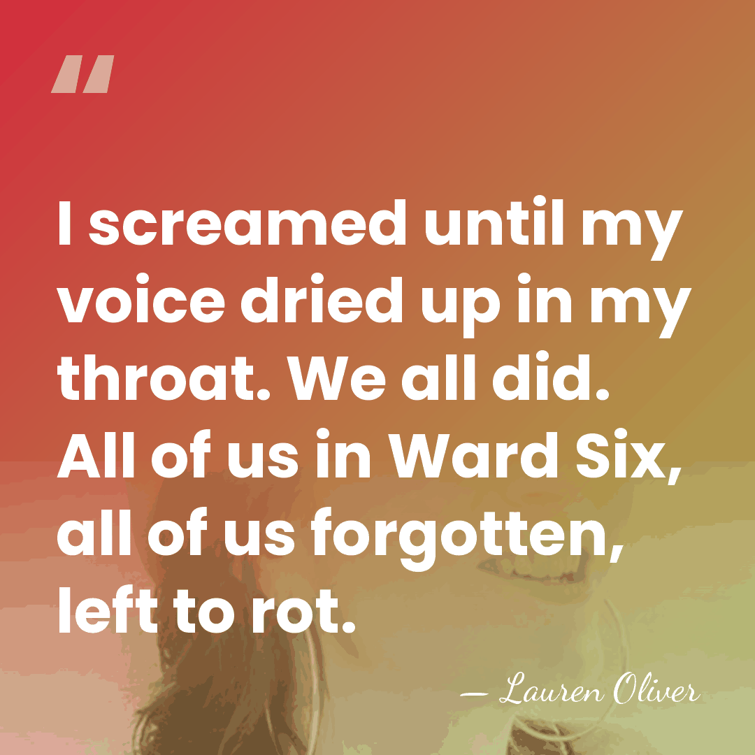 I screamed until my voice dried up in my throat. We all&hellip; - Lauren Oliver
