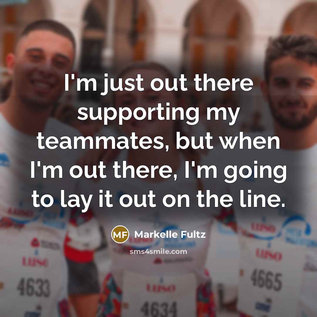 “I'm just out there supporting my teammates, but when I'm…” quote by Markelle Fultz
