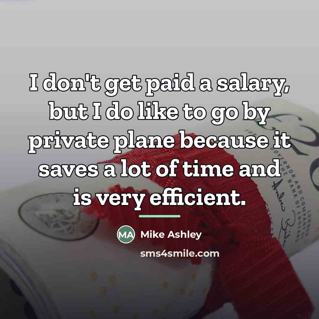 “I don't get paid a salary, but I do like…” quote by Mike Ashley