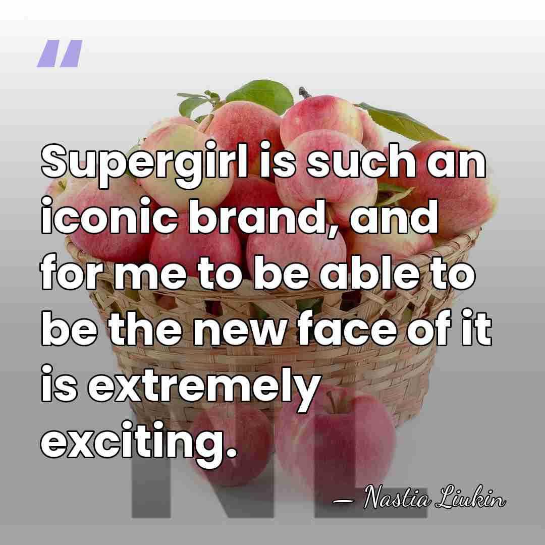 Supergirl is such an iconic brand, and for me to be able&hellip; - Nastia Liukin