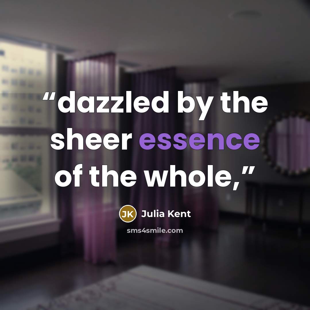 “dazzled by the sheer essence of the whole,” quote by Julia Kent