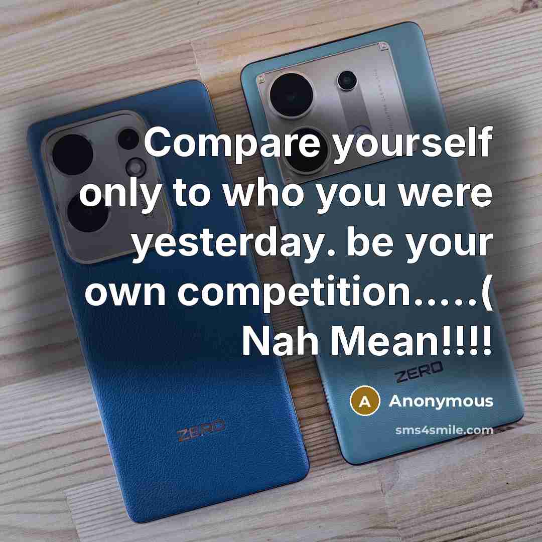 “Compare yourself only to who you were yesterday. be your…” quote by Anonymous