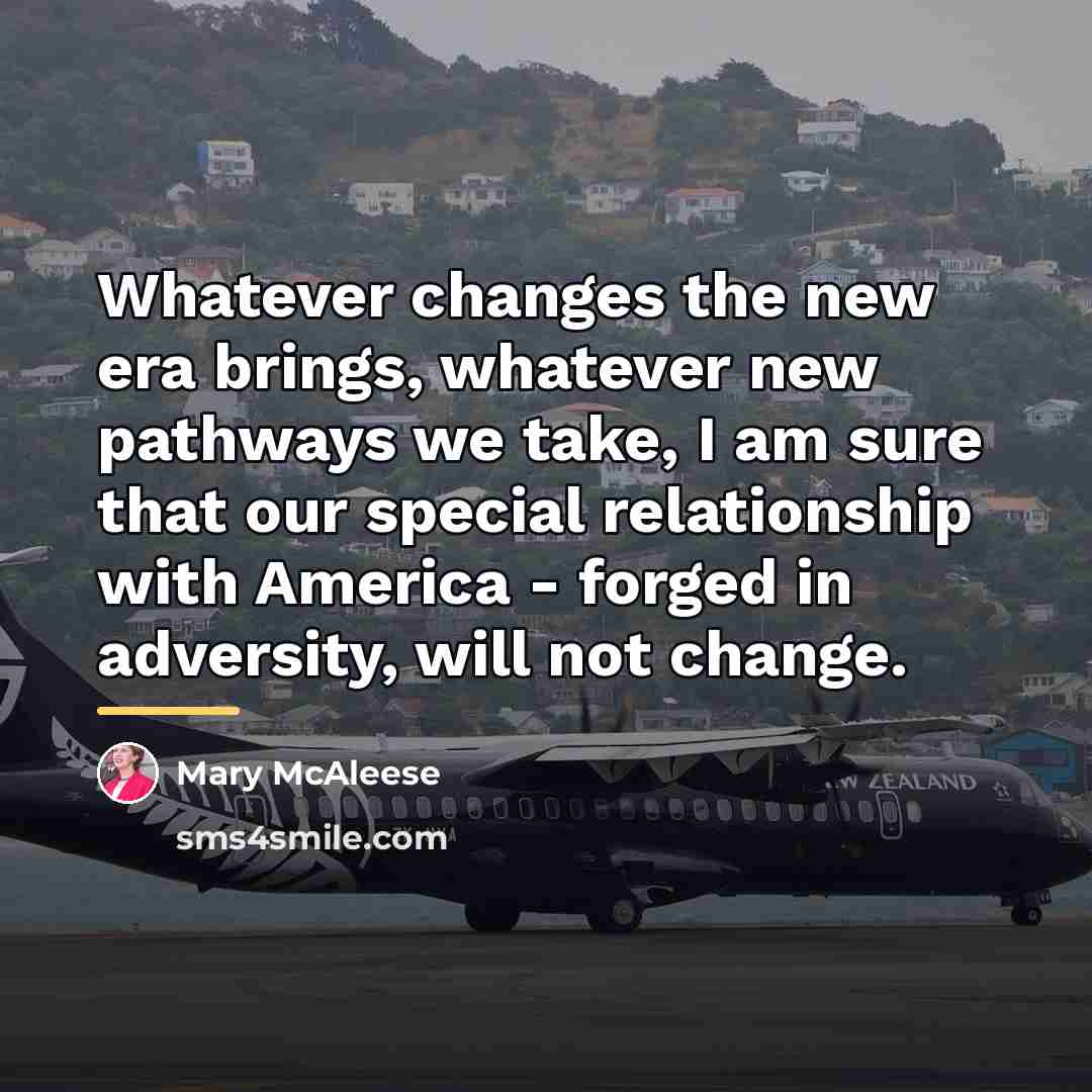“Whatever changes the new era brings, whatever new pathways we…” quote by Mary McAleese