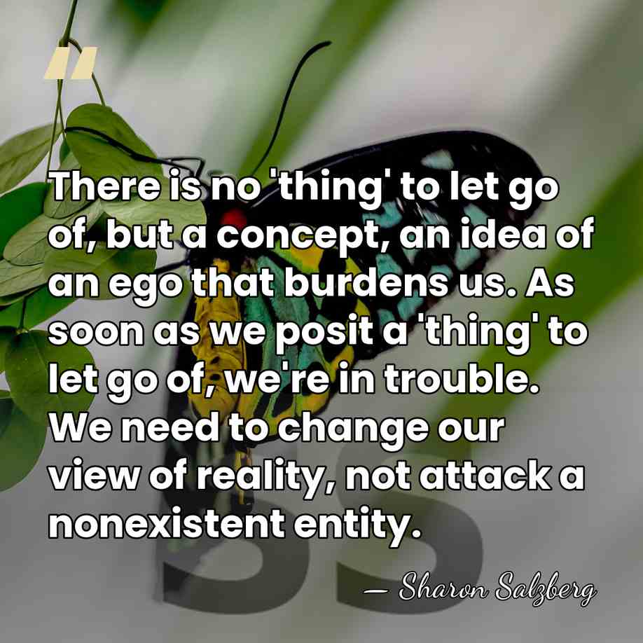 There is no 'thing' to let go of, but a concept, an&hellip; - Sharon Salzberg