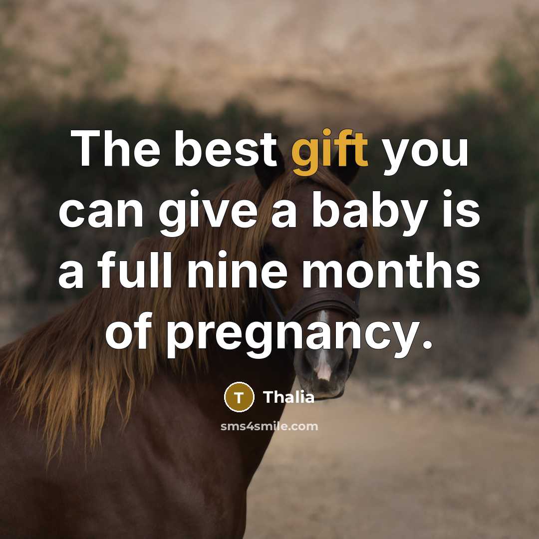 “The best gift you can give a baby is a…” quote by Thalia
